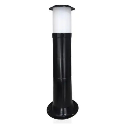 Poste Balizador Luminária Casa Jardim Sitio Preto 50Cm