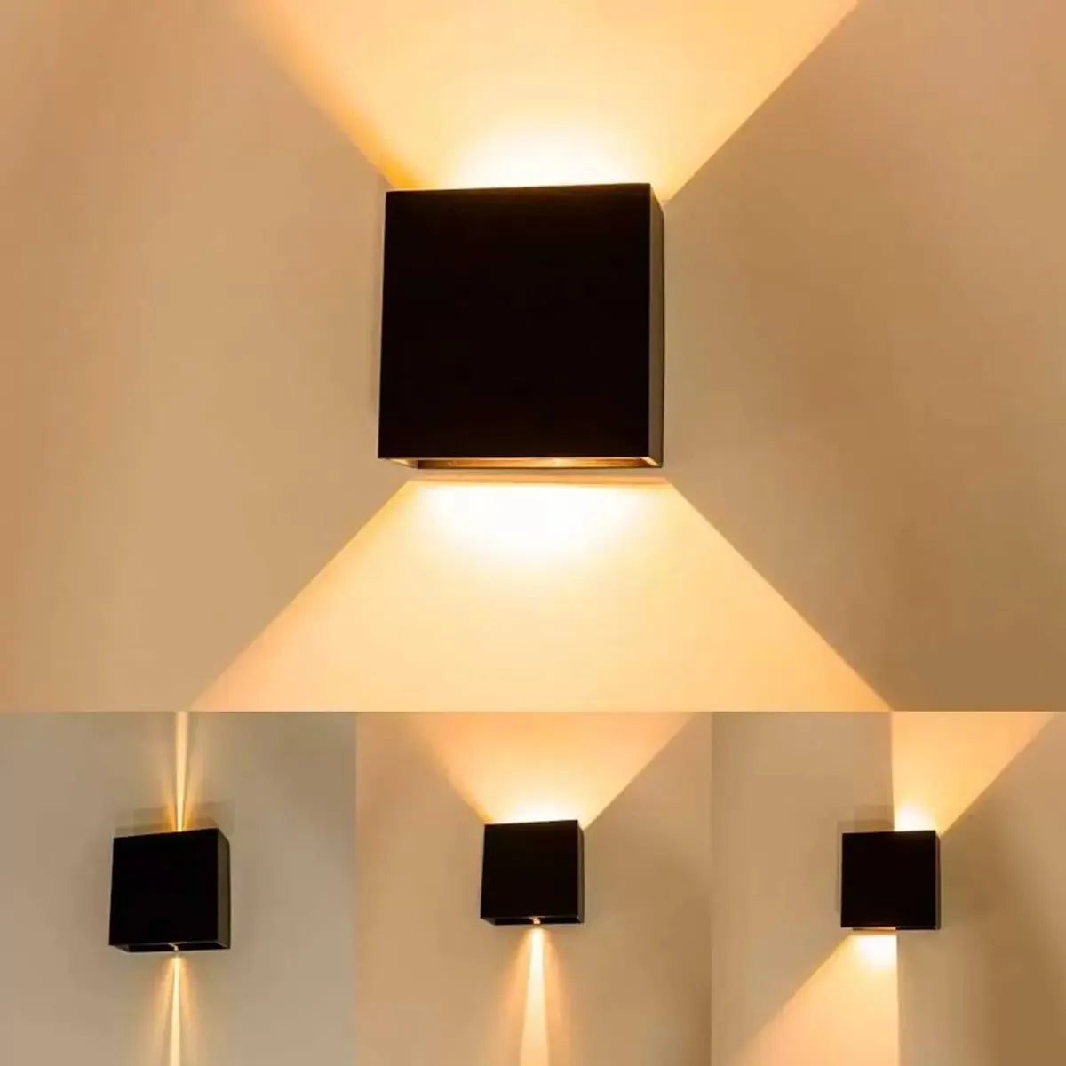 Arandela Alq-03 Cor Preta 8W 3000K Ip65 Nitrolux